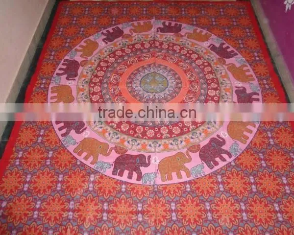 Circle Round Printed Elephant Tapestries photo-3