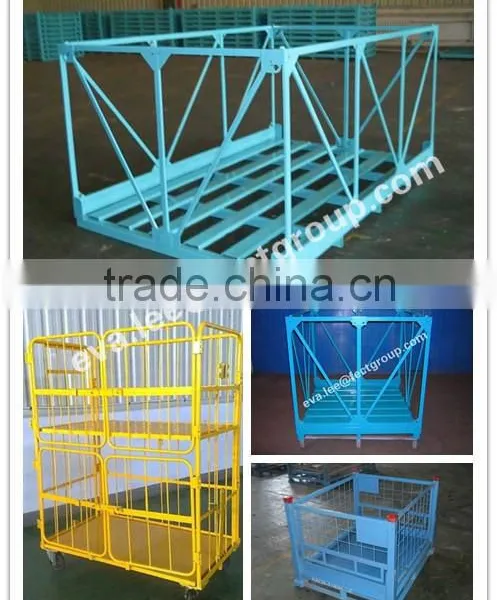 Foldable Stell Box Pallet/heavy Duty Storage & Transportation Pallet (with Wheels)