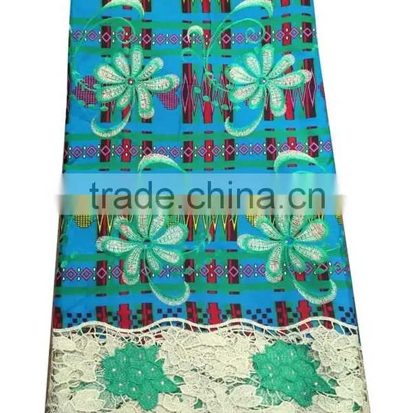 CL7605 Popular African Market Ankara Lace for Ladies Party Dressing Fabric photo-4