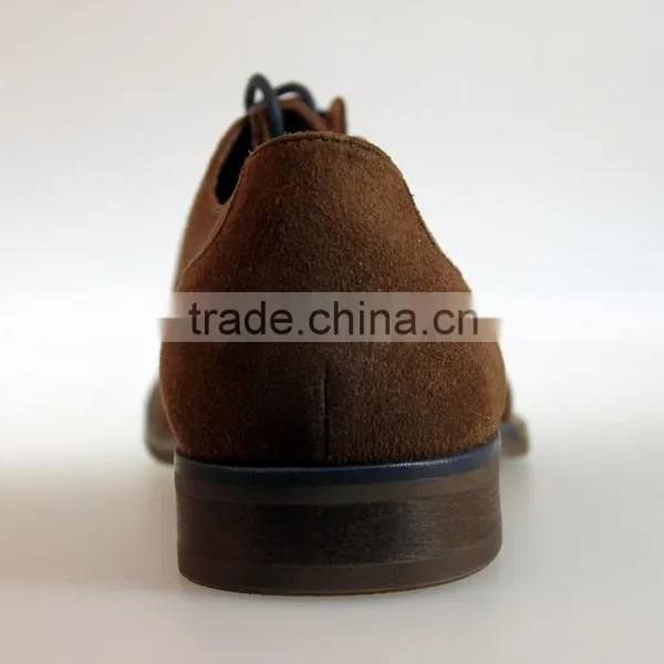 New Style Swede Leather Lace-up Dress Shoes for Men photo-6