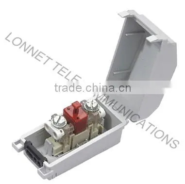 termination box with protection or 1 pair distribution box for subscriber terminal block system or mini station