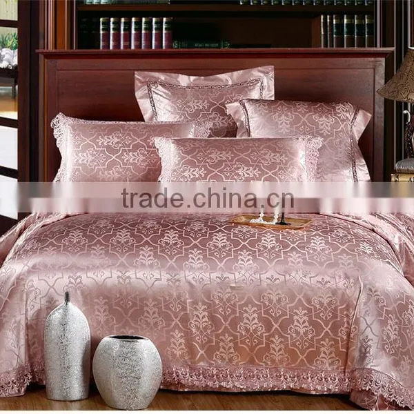 Jacquard 6-piece Bedding Set,100% Silk photo-2
