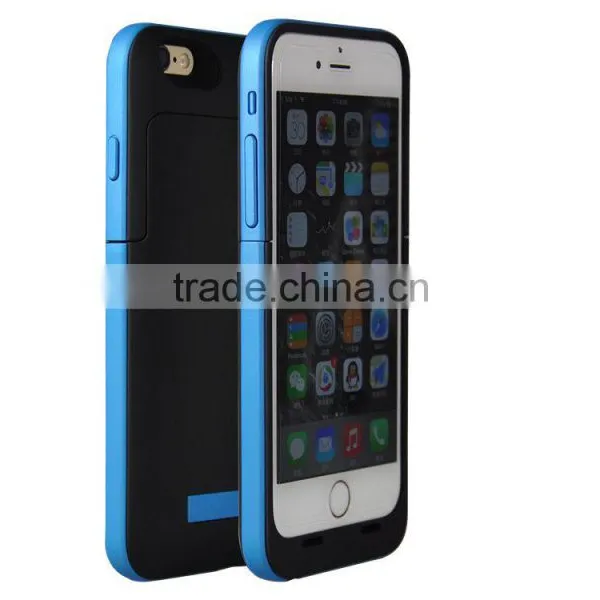 New Arrival Smart Stand Colorful Plastic Battery Case Cover for IPhone 6 Rechargeable Case Cover, for IPhone 6S Power Bank Cover photo-4