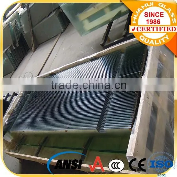 6mm Clear Tempered Glass Shower Door With Cutouts and Holes photo-2