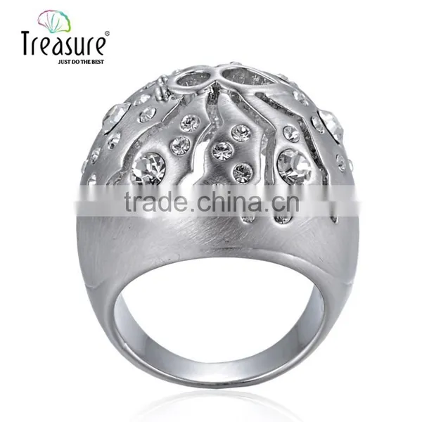 Treasure Factory 2015 New Design Rings Silver Jewelry Hollow Out Spider Shape Set Auger Alloy Ring photo-3