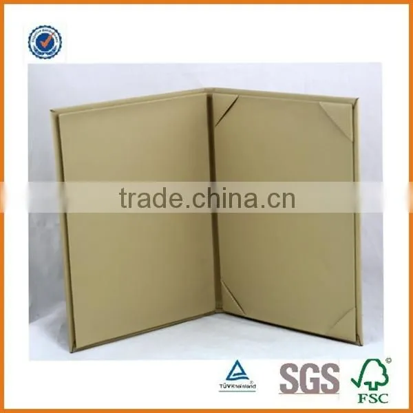 Customized Logo A4 Size Certificate Holder/genuine Leather Certificate Folder/pu Leather Certificate Portfolio photo-5