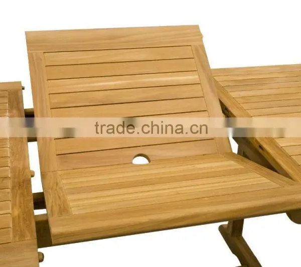 Extendable Dining Table Teak Wood Garden Furniture photo-2