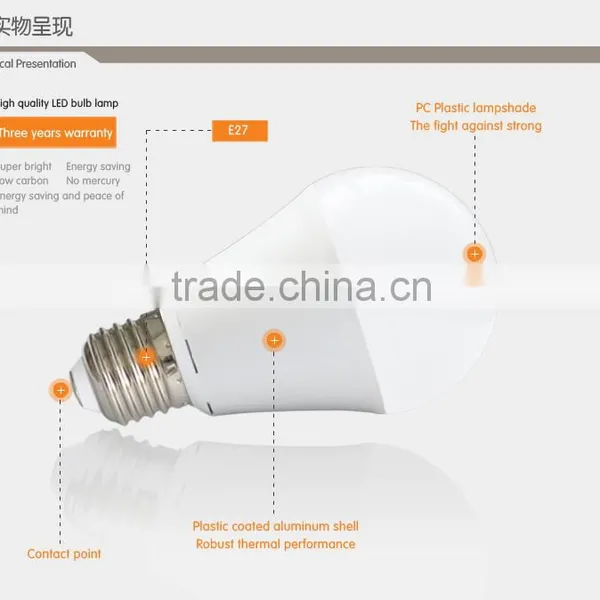 2835SMD B22/E27 10W 806lm LED Lamp With CE&RoHS photo-3