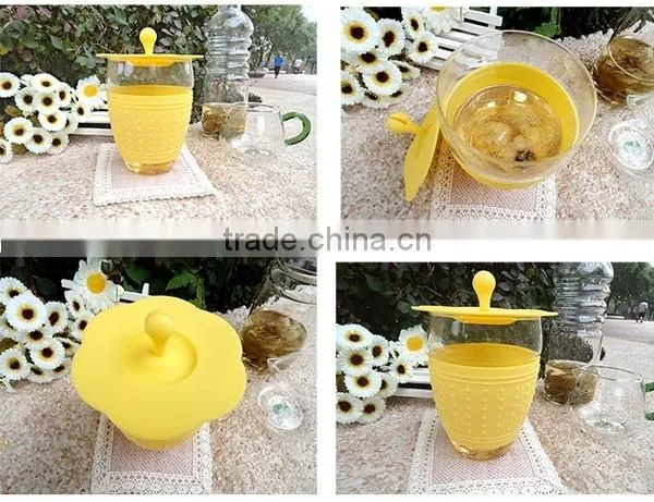 Dongguan Tufeng Glass Water Bottle Silicone Sleeve With Lid photo-3