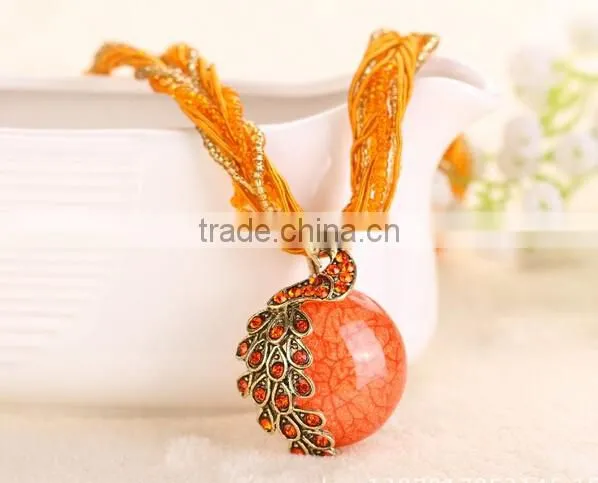 National Wind m Weaving Necklace Restoring Ancient Ways Sweater Chain photo-3