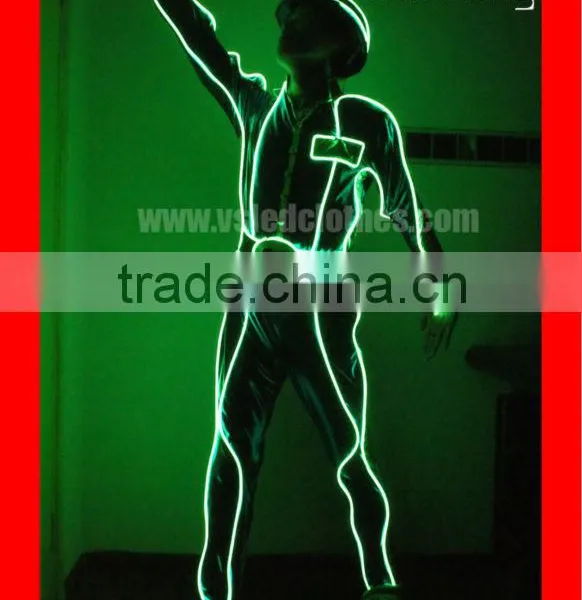 Tron Costume Fiber Optic, Not EL Wire