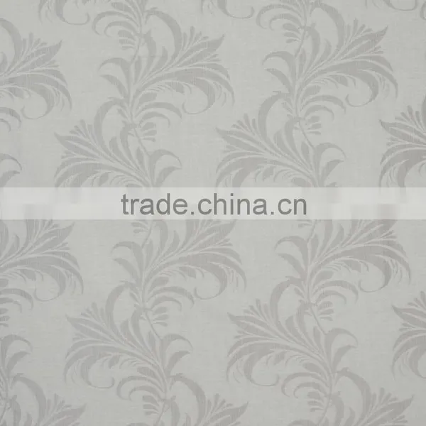New Arrival Curved Shape 100% Polyester Linen Like Jacquard Window Curtain Fabric photo-2