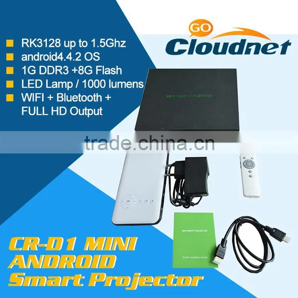 1080P Android DLP Full HD Mini LED Projector for Smartphone With Wifi Miracast photo-6
