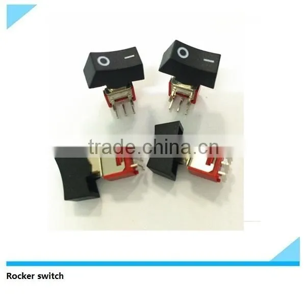 Electrical Rocker Switch Spdt ON-OFF-ON H Termianl White Rocker and Level Handle Miniature Toggle Switch photo-3