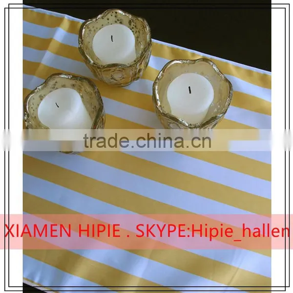 Wholesale Stripe Satin Yarn Table Runner for Party Decoration photo-6
