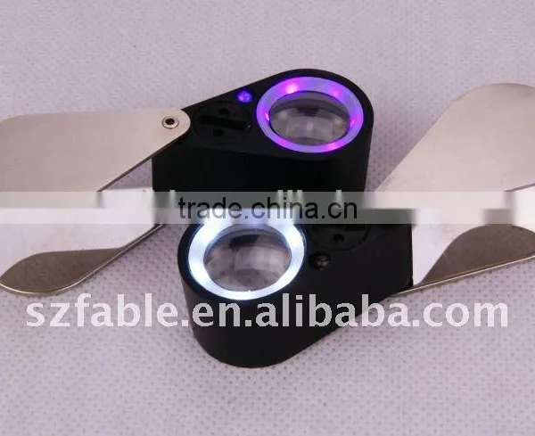 With Double Light of UV and LED Jewelry Loupe With Magnification of 10X photo-3