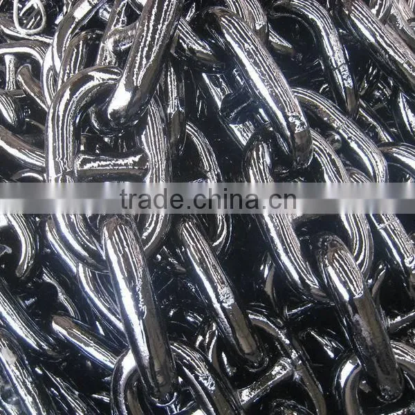 Black Painted Ocean Mooring Anchor Chain photo-2
