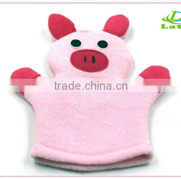 Promotional Kids Bath Mitts Animal Face Glove photo-3