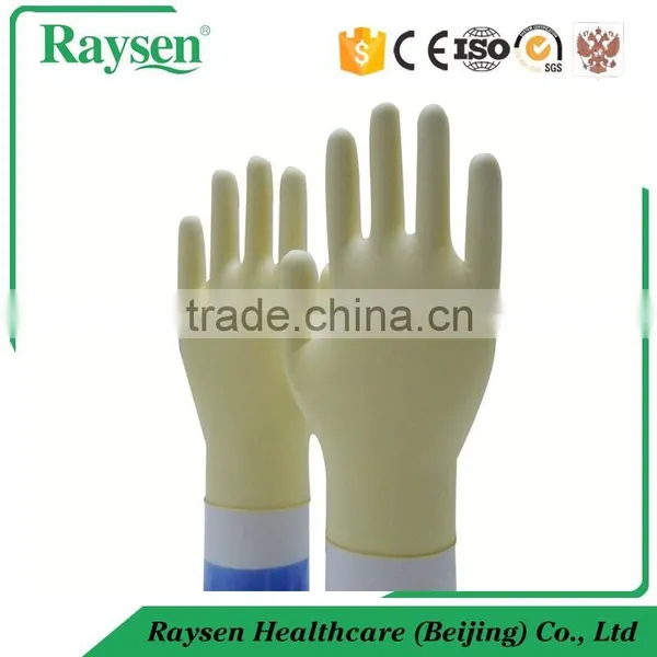 Medical Disposable 100% Natural Latex Examination Gloves Price photo-2