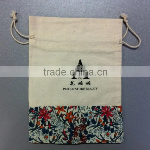 Organic Cotton Drawstring Bags/cotton Fabric Bag photo-2