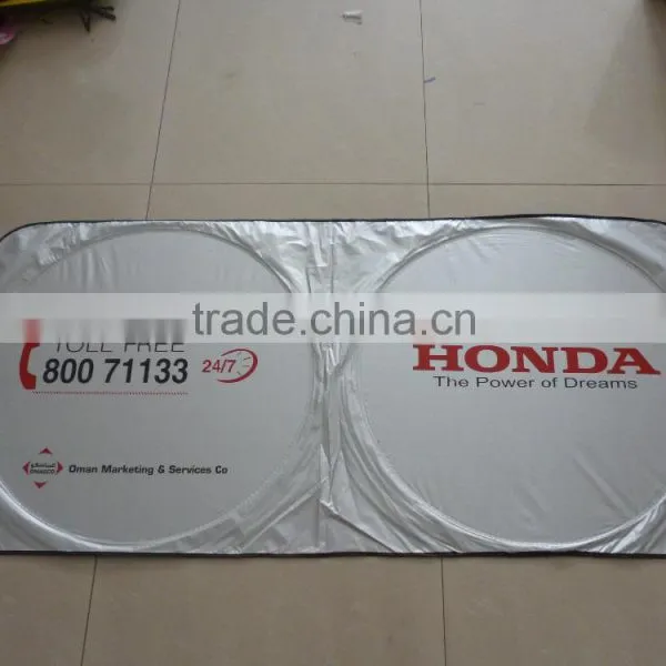 Hot Sales Car Nylon Sunshade/car Front Window Sunshade/customized Logo Printing for Front Nylon