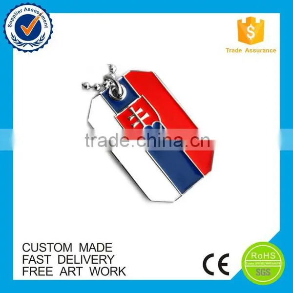 OEM Eco-friendly UK Flag Souvenir Zinc Alloy Metal Custom Dog Tags photo-2