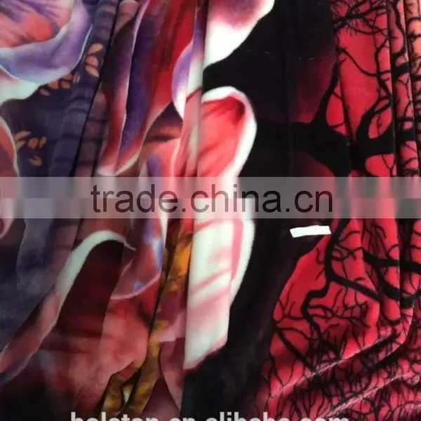 Fancy Printed Flannel Wholesale Fabric Velvet for Artificial Woolen Blanket photo-5