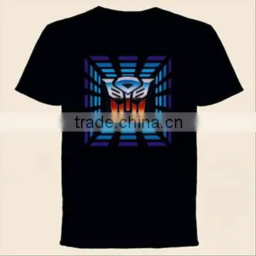 Sell Best Lighting el T-shirt With 4pcs AAA Battery Inverter