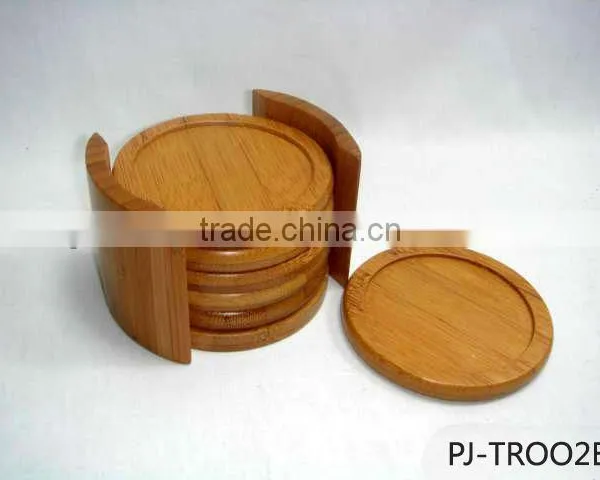 Wooden Cup Mats Set of 6