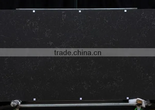 Piatra Black Ceasar Stone Color Quartz Slab