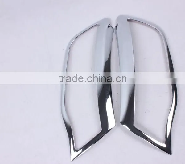 Car Head Lamp Cover 2 Pcs ABS Chrome For Renault Kwid 2016 Accessories photo-3