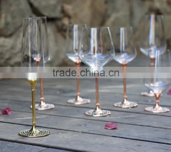Custom Wine Glass Glitter Gold Vodka Glasses Drinking Spirit Glass Crystal Juice Glassware photo-2