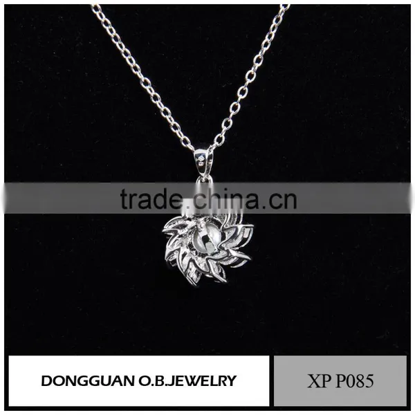 Latest Wholesale Costume Jewelry Silver Pearl Pendant Jewellery Necklace photo-2