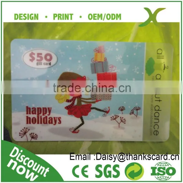 Free Design~~!!Plastic Transparent Gift Card/clear PVC Gift Card/Plastic Gift Cards photo-3