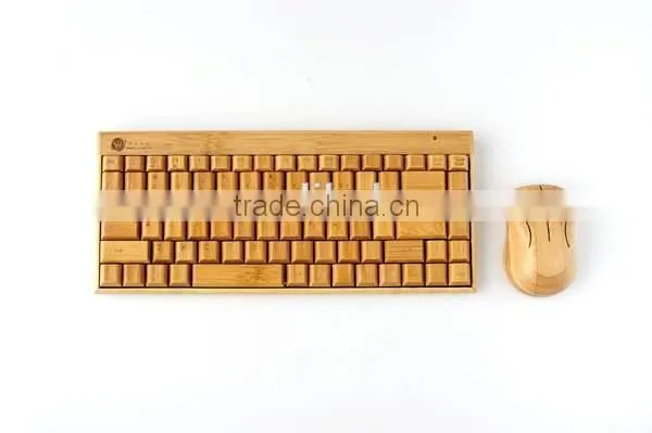 Artis Handmade Bamboo Wooden PC Wireless Bluetooth Keyboard and Mouse