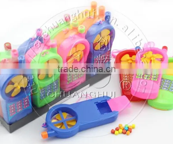 Candy Toy Windmill Mobile Phone / Big Mobile Phone With Whistle and Fan photo-2