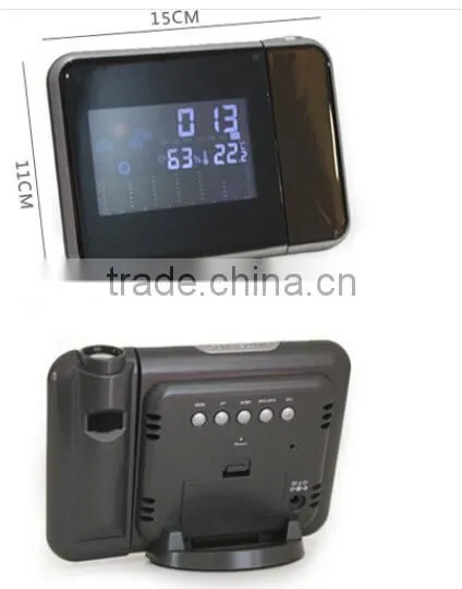 Weather Alarm Clock With Projector / Time Projection / LCD Display Table Clock photo-4