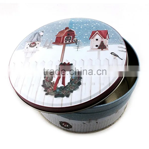 Custom Printing Blank Empty Round Tin Box Set photo-3
