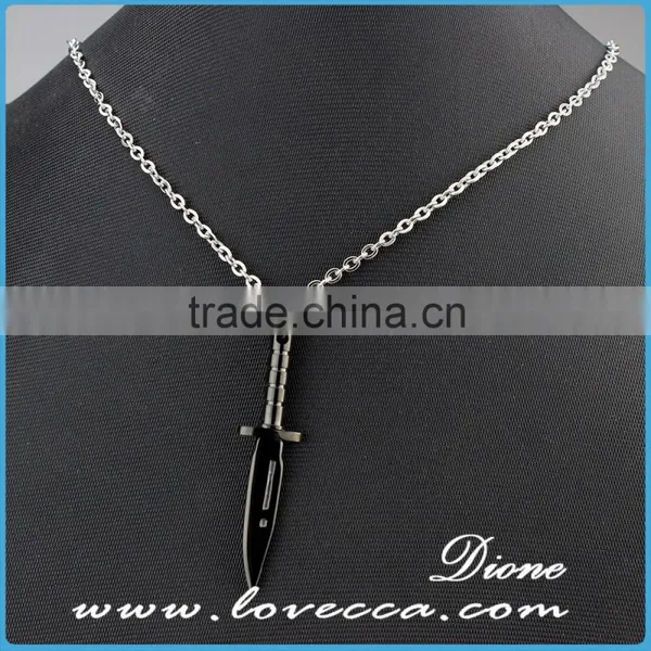 Europe Trends Silver Stainless Steel Necklace Pendant Glass Bottle Pendants Jewelry photo-3