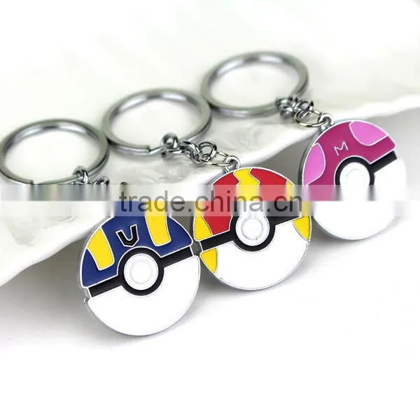 Lastest Lovers Metal Pokemon Key Chain Attachment photo-3