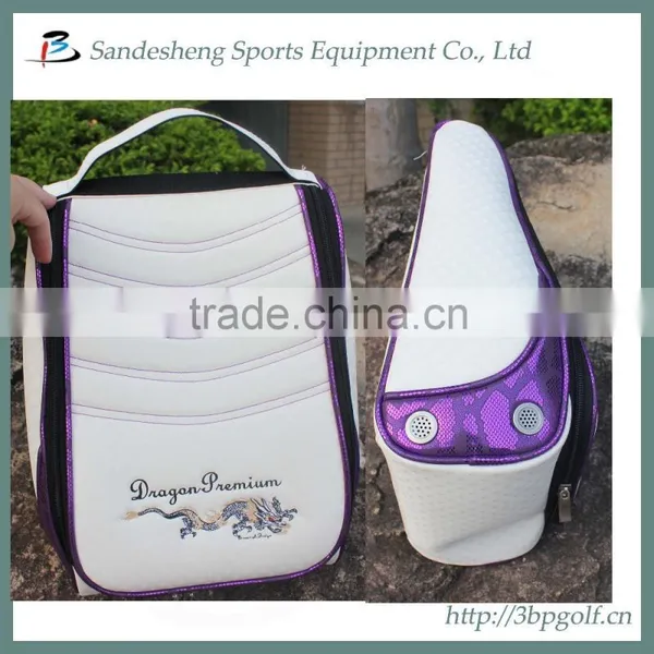 Custom pu Leather Golf Shoe Bags photo-5