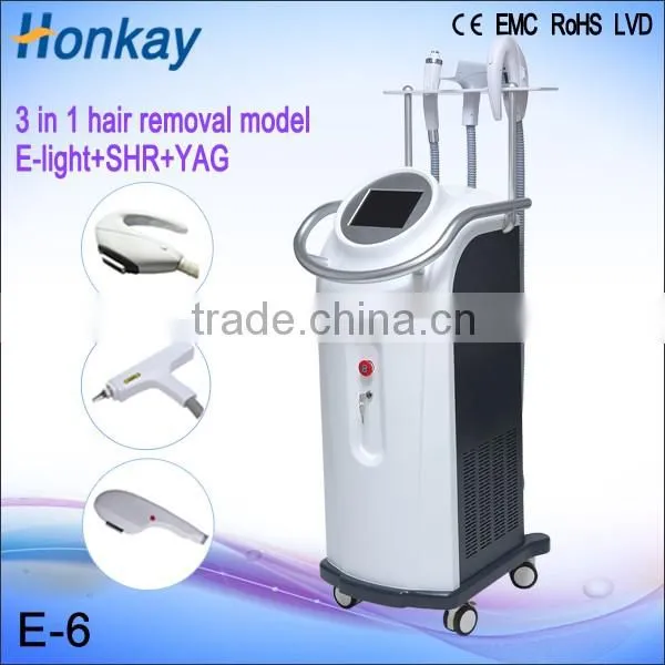Mutifunctional Elight SHR YAG Laser for Hair Removal Tattoo Removal Skin Rejuvenation Beauty Machine photo-4