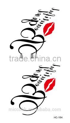 2016 Non-toxic Body Art Custom Flash Temporary Tattoo Sticker photo-4