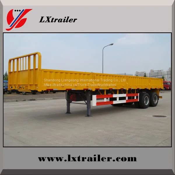 Sinotruck 3 Axles 45tons Drop Sidewall Cargo Semi Trailer photo-5