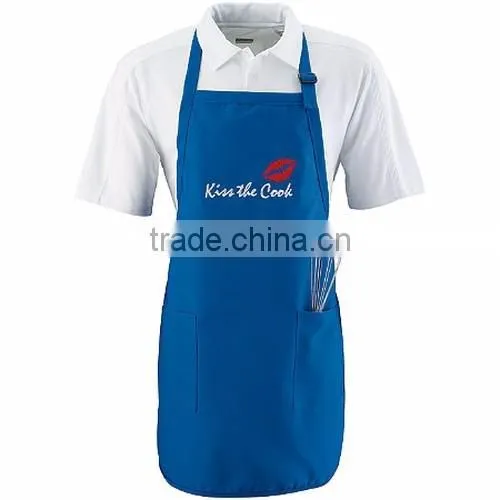 Hot Wholesale Super Good Quality Black Kitchen Cooking Embroidered Bib Apron photo-5
