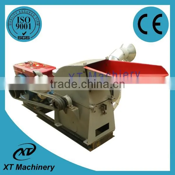 Motor or Engine Driven 11kw 15hp Rice Husk Hammer Mill With Cyclone photo-2