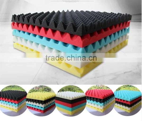 China Wholesale Sound Absorbing Acoustic Foam Panels With Wedge/egg/pyramid Shape photo-2