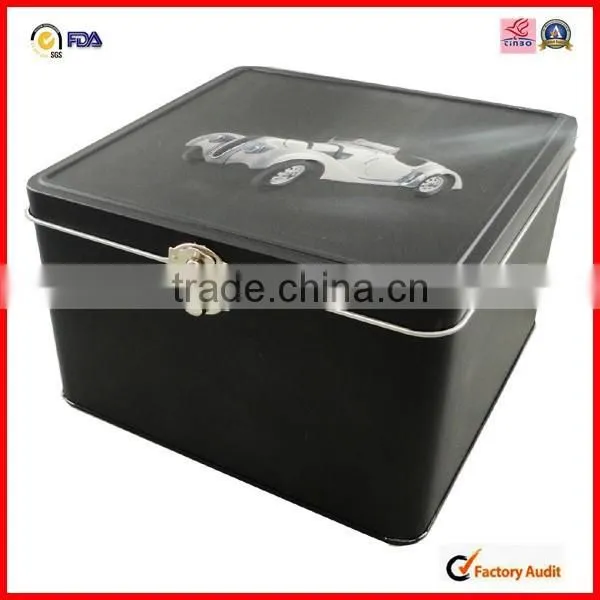 Round Corner Stamping Small Sewing Tin Box photo-3
