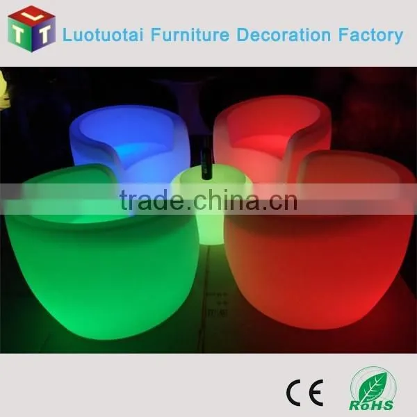 Plastic Illuminated RGBW Color Change Led Furniture/led Chair/led Sofa photo-3