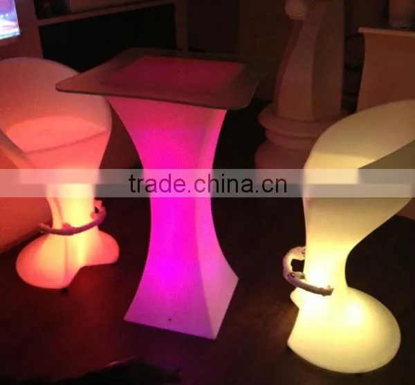 LED Table and Chair &portable Bar Square Table With Multicolor Change